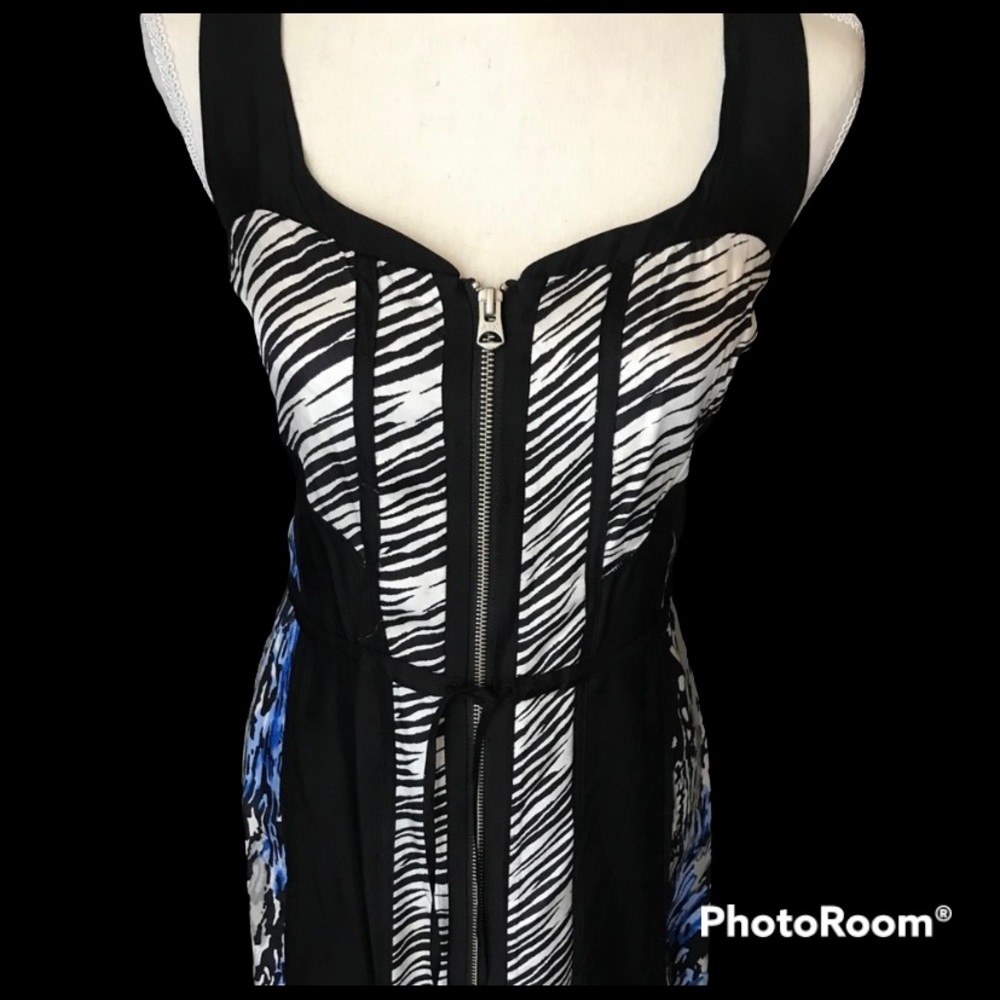Armani Exchange Multi Print Sleeveless Dress